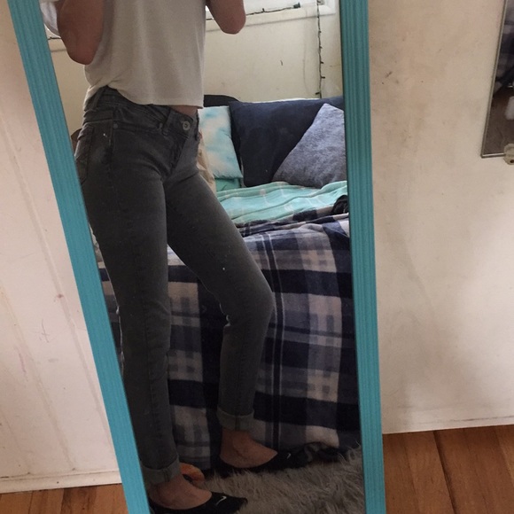 Grey long jeans - Picture 1 of 3